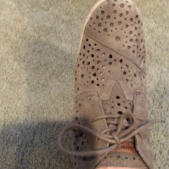 Tons taupe suede espadrille - Picture 2 of 6